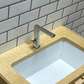Schaal 1:12 miniatuur metalen kraan, hoekige uitloop, eengreeps, 13/16 inch hoog, DIY-poppenhuisbenodigdheden (zilver) (F)