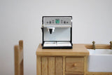 1:12 Dollhouse Supplies kitchen appliance miniature metal coffee espresso machine coffee maker (black) - E055