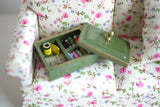 Dollhouse needlework box set dolls house stitching kit 1 12th scale miniature - C075