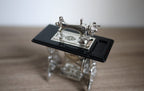 Dollhouse miniature metal sewing machine 1:12 scale - F018