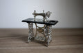 Dollhouse miniature metal sewing machine 1:12 scale - F018