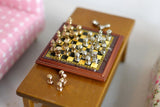 Dollhouse Supplies Miniature chess set chess piece (non-magnetic) - F014