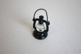 1:12 dollhouse miniature kerosene lamp metal lantern, outdoor lighting outdoor light lamplight camping light gas lantern (Black) C084