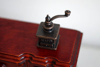 Dollhouse Miniature Metal Coffee Bean Grinder, Tiny Coffee Bean Grinder, 1 inch scale coffee grinder - E054