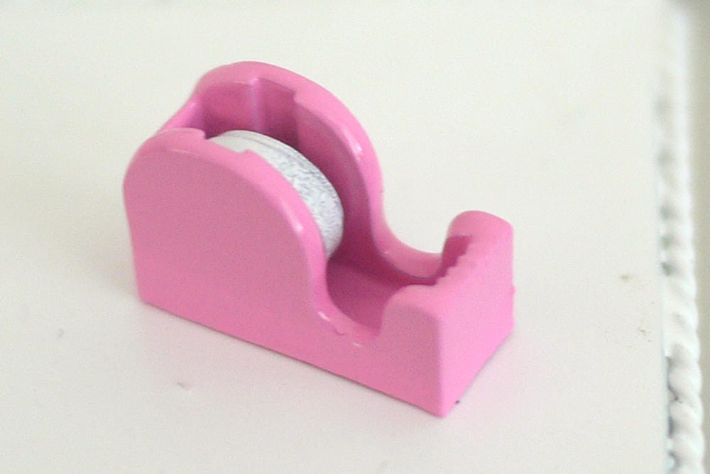 Dollhouse Supplies miniature tape dispenser - H025