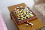 Dollhouse Supplies Miniature chess set chess piece (non-magnetic) - F014