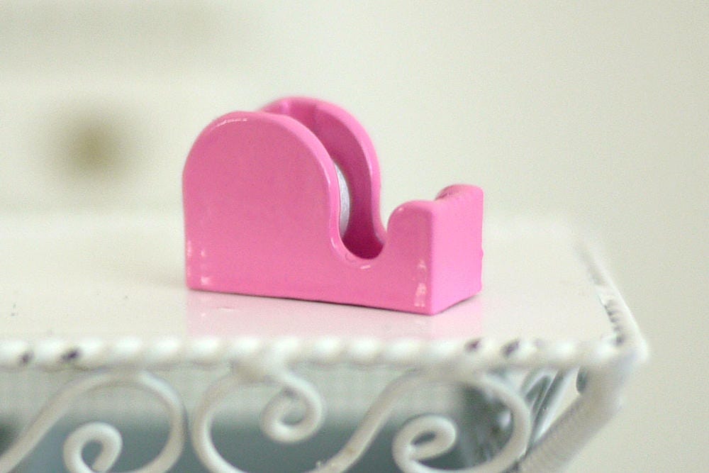 Dollhouse Supplies miniature tape dispenser - H025