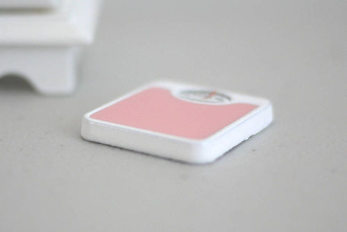 Dollhouse Supplies 1:12 miniature bathroom body scale body weight analogue scale -F035