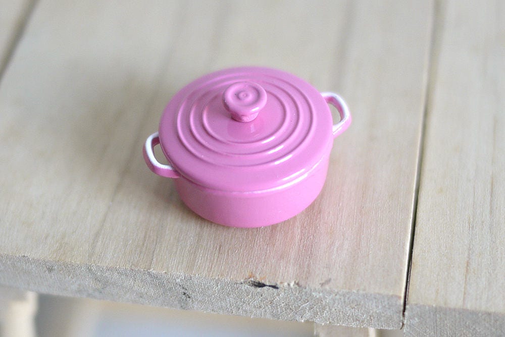Dollhouse Supplies Metal Cooking Pot  dolls house 1 12 miniature Metal Cooking Pot A033