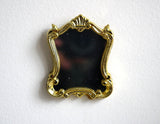 1:12 Dollhouse Supplies decoration furniture miniature Ornate rectangular mirror frame bedroom dressing closet mirror F040