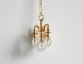 1:12 Dollhouse Supplies Miniature Brass Metal Chandelier (non-electric) - C074