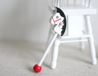Dollhouse Supplies wooden horse infant 1 12th scale miniature - G069