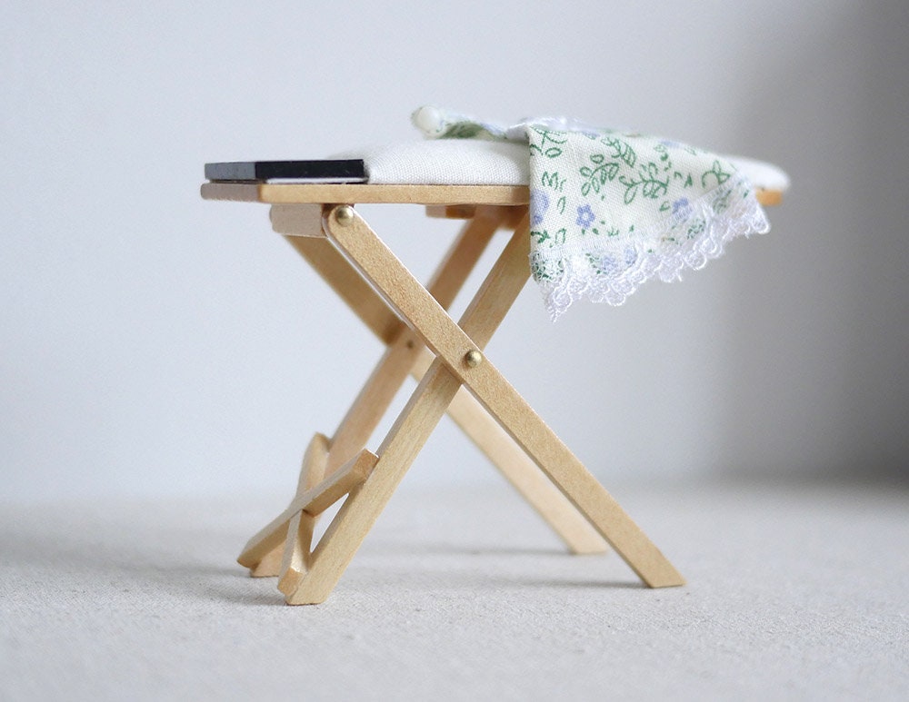 Dollhouse miniature iron board, 1:12 scale iron board, Miniature iron board - F012