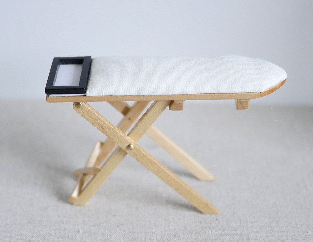 Dollhouse miniature iron board, 1:12 scale iron board, Miniature iron board - F012