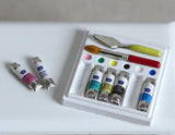 Dollhouse Supplies painting decoration dolls house paint kit 1 12th scale miniature paint kit miniature painting - G046