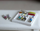 Dollhouse Supplies painting decoration dolls house paint kit 1 12th scale miniature paint kit miniature painting - G046