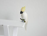 1:12 scale Miniature Dollhouse White Parrot, miniature animal bird D085