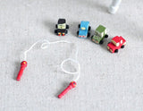 Dollhouse Supplies miniature wooden car set of 5 , 1:12 Scale - G058