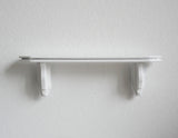 Dollhouse Supplies miniature 1:12 scale Wood Wall Bracket White, Wall rack, wall shelf - D038