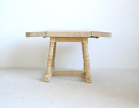 Dollhouse Unfinished Folding Table 1:12 Scale Miniature Wooden Picnic Table Dining Table - J013