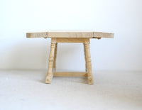 Dollhouse Unfinished Folding Table 1:12 Scale Miniature Wooden Picnic Table Dining Table