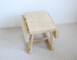 Dollhouse Unfinished Folding Table 1:12 Scale Miniature Wooden Picnic Table Dining Table - J013