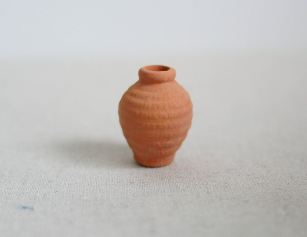 1:12 Dollhouse Supplies Miniature Clay Pottery Planter, clay flower pot, gardening 1 12 scale miniature plants - B097