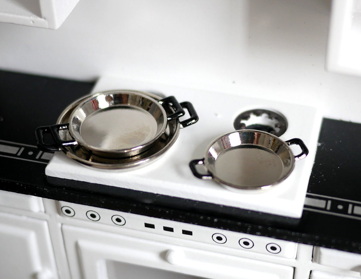 Dollhouse Supplies cooking pan cookware set dolls house 3-piece 1 12 miniature - E036