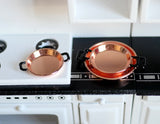 Dollhouse Supplies cooking pan cookware set dolls house 3-piece 1 12 miniature - E036