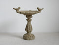 1:12 Dollhouse Miniature Fairy Garden Birdbath with Two Birds - C088
