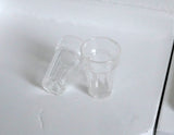 1:12 Dollhouse Miniature glasses set of 2 (Made out of plastic) - E056