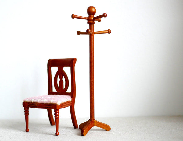 1:12 Dollhouse Miniature Coat Rack, Clothes Stand