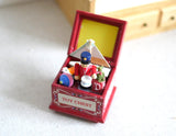 Dollhouse Supplies Miniature Ornament storage set dolls house box 1 12th scale miniature J021