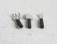 1:12 Dollhouse miniature gardening short tools set of 3 - F093