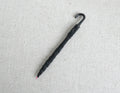 1:12 Scale Miniature Folded Umbrella, J Hook Handle, 2-15/16 inch long, DIY Dollhouse Supply (black)