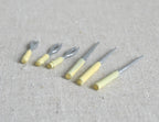 1:12 Scale Miniature Metal BBQ Grill Tools, Set of 6, 1-3/16 inch long, DIY Dollhouse Supply