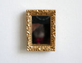 1:12 miniature Ornate rectangular mirror frame dollhouse F039