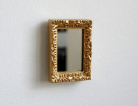 1:12 miniature Ornate rectangular mirror frame dollhouse F039