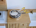 Dollhouse cooking pan cookware set dolls house 3-piece 1 12 miniature E037