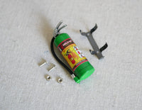 Dollhouse 1:12 Miniature Fire Extinguisher (plastic) (green) - E104