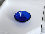 1:12 Scale Miniature Glass Round Bowl, 1 inch dia., DIY Dollhouse Supply (cobalt blue)