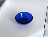 1:12 Dollhouse Miniature Dollhouse Blue Glass Plate - F059