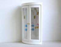 1:12 Scale Dollhouse Miniature Shower Stall White, Miniature Bathroom - K043