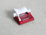 1:12 Dollhouse Supplies Miniature Red  typewriter - G057