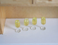 1:12 Dollhouse Miniature Champagne set of 4 - H009