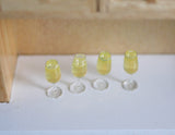 1:12 Dollhouse Miniature Champagne set of 4 - H009