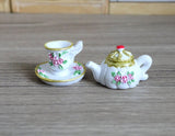 1:6 Dollhouse Supplies  miniature water tea pot with cup (Tea Pot 2.5cm(W) Cup 2cm(W) ) - A045