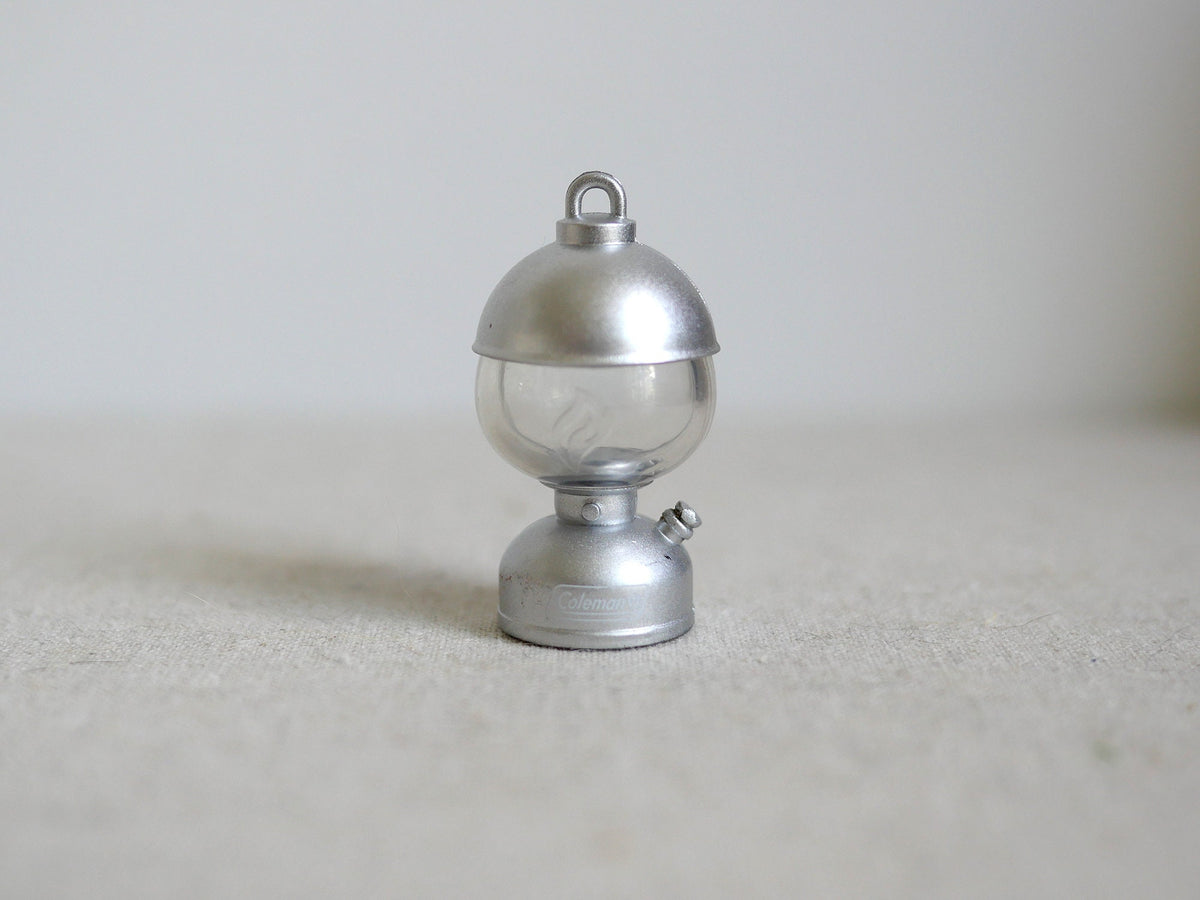 1:12 Scale Miniature Metal Camping Lantern, 1-9/16 inch tall, DIY Dollhouse Supply (silver)