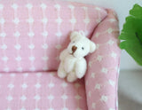 1:12 Scale Dollhouse Miniature Tiny Plush Stuffed Bear (3cm(H) x 2cm(L) G037