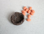 Dollhouse Supplies Miniature Fresh Eggs Ceramic Basket - E029